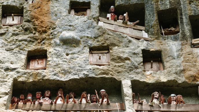 Spaziergang durch das Toraja Land
