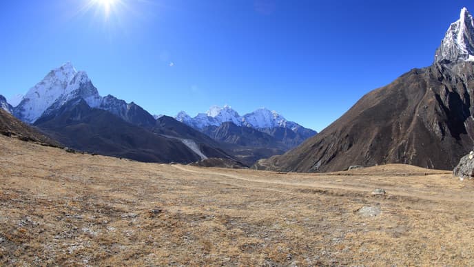 Aufsieg zum High Camp