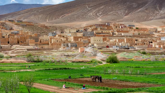 Wanderung von Dorf zu Dorf