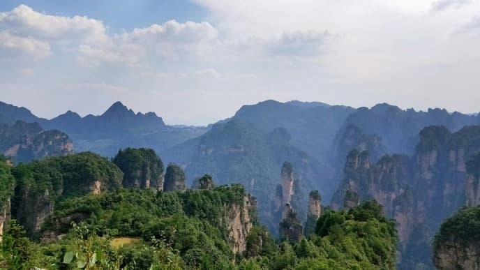 Where the mountains touch the sky