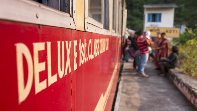 Zugfahrt in die Hauptstadt