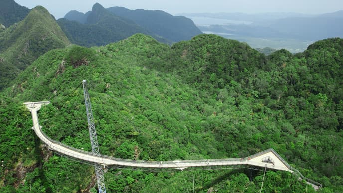 Tropischer Dschungel im ländlichen Langkawi