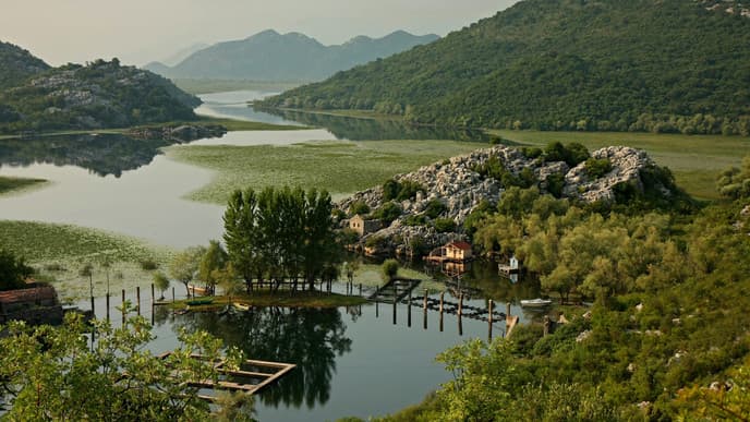 Kayaking tour at Lake Skadar
