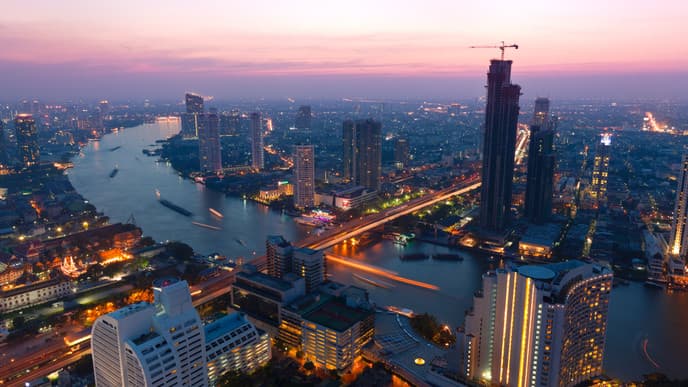 Arrival in Bangkok