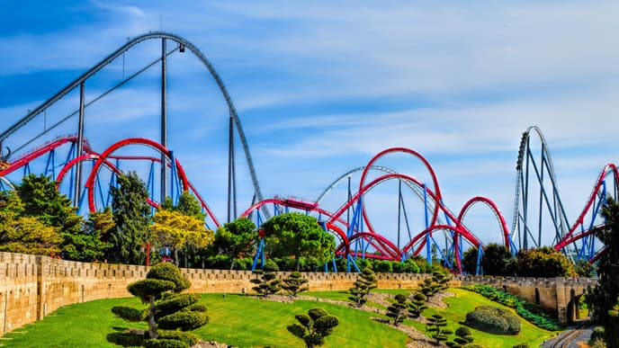 Adrenalin auf der Achterbahn!