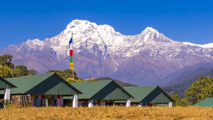 Trekking hoch zum Australian Camp
