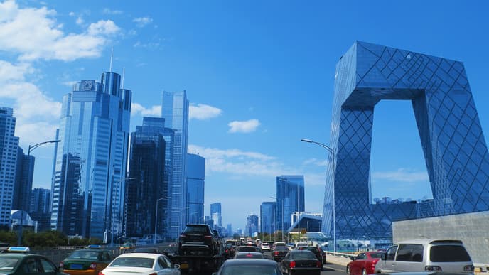 Ankunft in Beijing