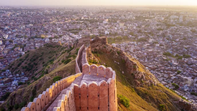 Heißluftballonfahrt über Jaipur
