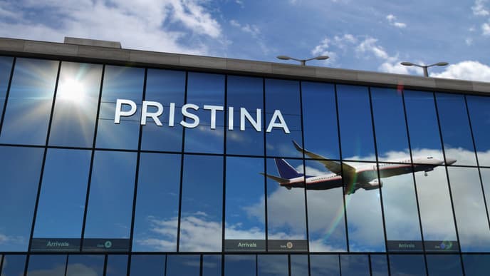 Arrival in Pristina