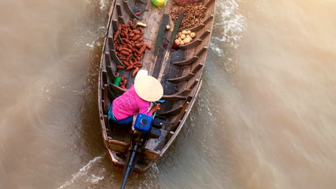 See the Cai Rang Floating Market and Discover Can Tho Downtown