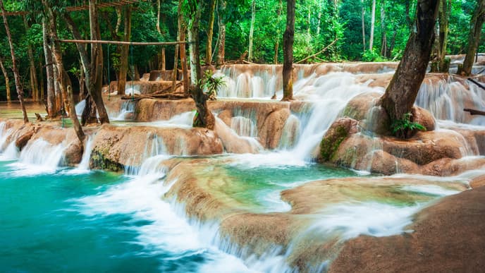 Elephant Riding & Kunag Si Falls