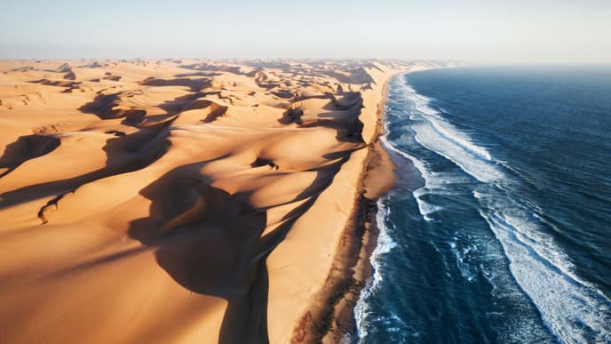 Flight to the iconic Skeleton Coast