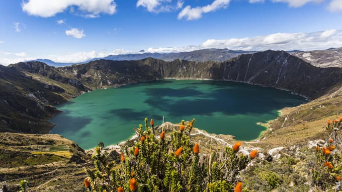 Die beeindruckende Lagune von Quilotoa
