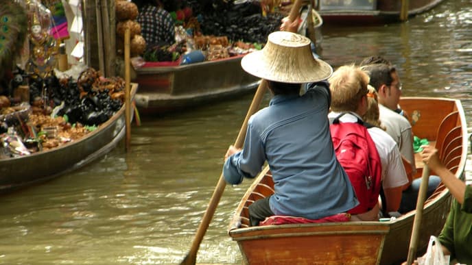 Tour a famous floating market