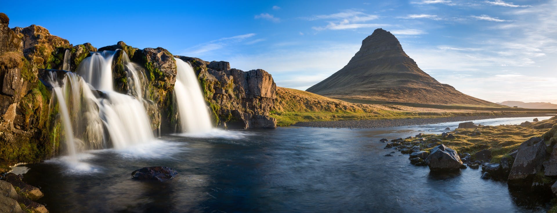 Kirkjufellsfoss waterfall and mountain, Iceland
