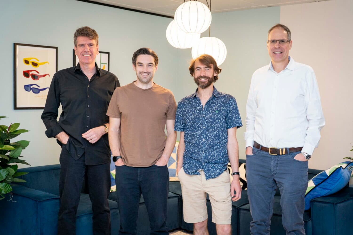 Left to right: Matthias Woppmann (Executive Director), Tom Stapleton (CEO), David Williams (Finance Director), Mark Hudson (Executive Chairman)